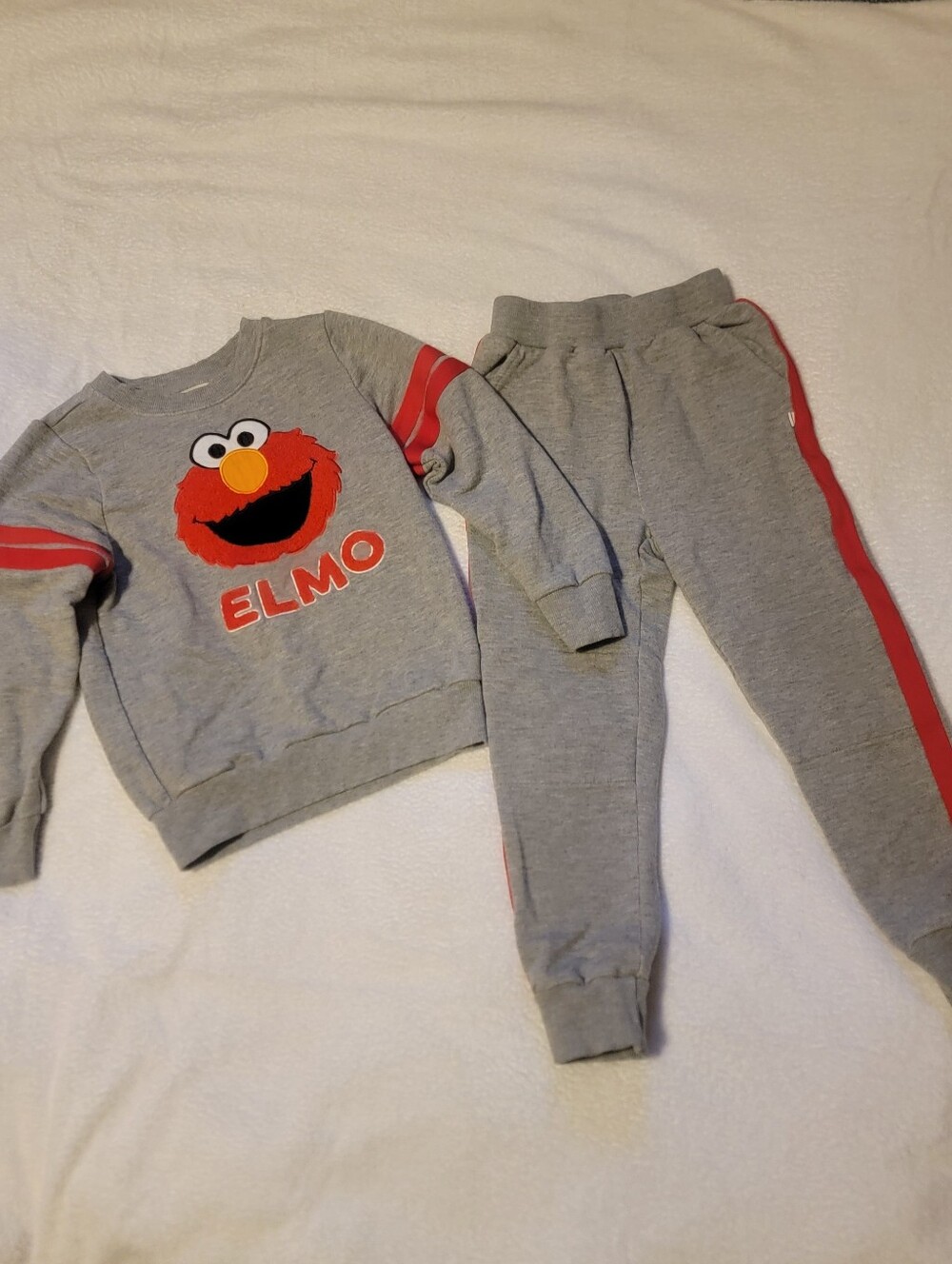 Little Sleepies Sesame Street Elmo Bamboo Sweatshirt And Jogger Set